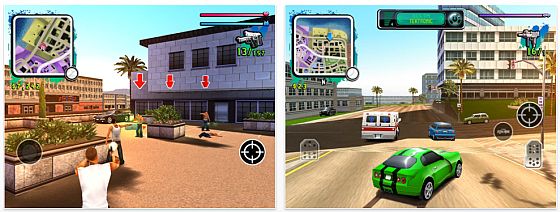 Screenshot Gangstar von Gameloft für das iPad
