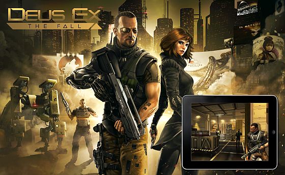 Das preisgekrönte Action-Rollenspiel Deus Ex: The Fall ist ab sofort für iPad , iPod Touch und iPhone erhältlich. (Grafik: Square Enix)