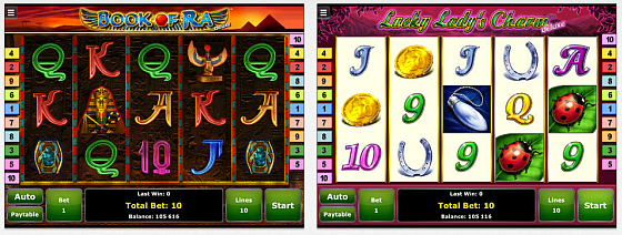 Die Screenshots zeigen, das GameTwist Slots zwar 9 verschiedene Geräte simuliert, aber die Grafik dem Stand der Technik doch hinterherhinkt.