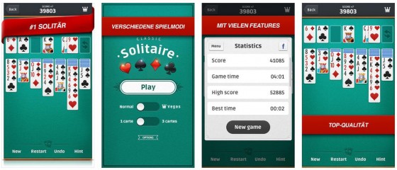 Solitär ist eine gute Umsetzung des klassischen Windows-Spiels für iPhone und iPad