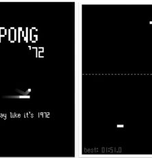Der 8-Bit Retrospielklassiker Pong `72 für Dein iPhone und iPod Touch für 79 Cent im App-Store verfügbar